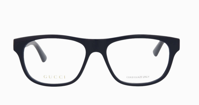 Gucci GG0768O 003 Blue Square Men's Eyeglasses.