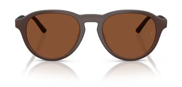 Oliver Peoples 0OV5557SU R-8 700553 Semi Matte Umber Clay Round Men's Sunglasses