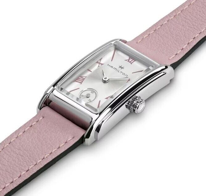 Hamilton American Classic Ardmore Quartz Silver Dial Pink Strap Watch H11221853