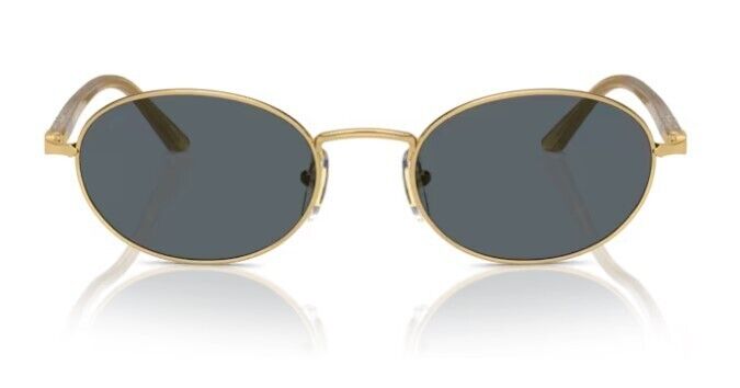 Persol 0PO1018S 1129R5 Gold/Blue Oval Shaped 55 mm Women's Sunglasses