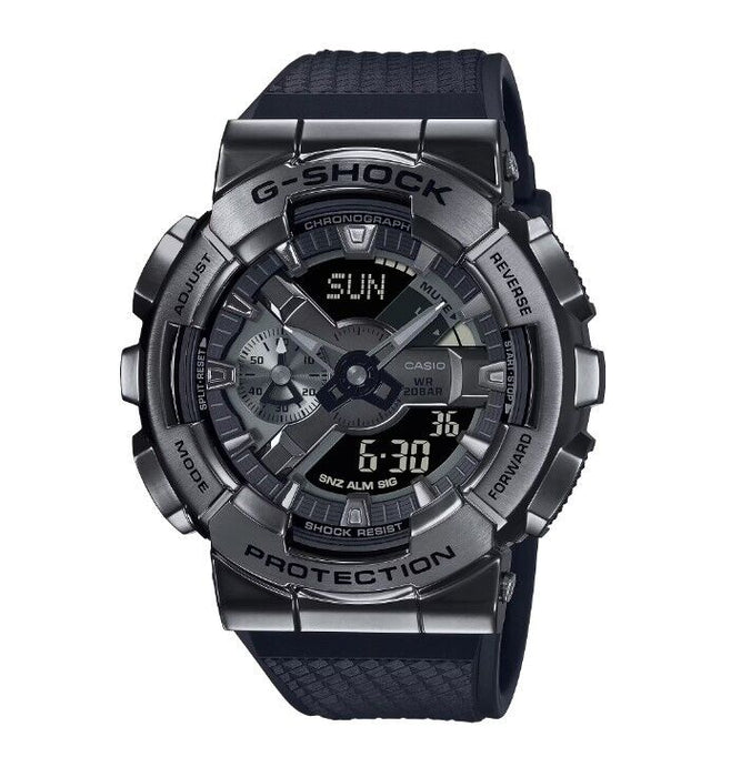 Casio G Shock 110 Series Analog Digital Black Dial Watch GM110BB-1A