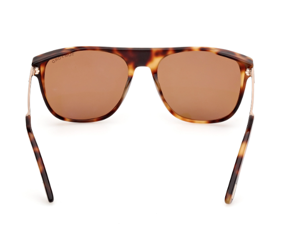 Tom Ford FT1105 Lionel-02 55E Coloured Havana/Brown Square Men's Sunglasses