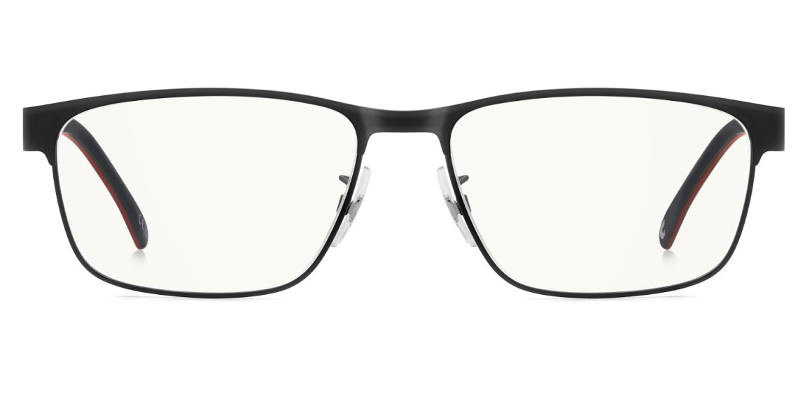 Carrera C FLEX 06/G  003 Matte Black/Blue Mirror Rectangular Men's Eyeglasses