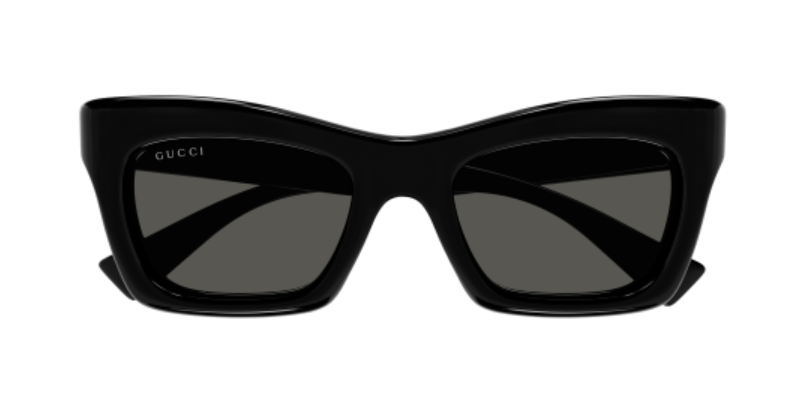 Gucci GG1773S 001 Black/Grey Cat Eye Women's Sunglasses