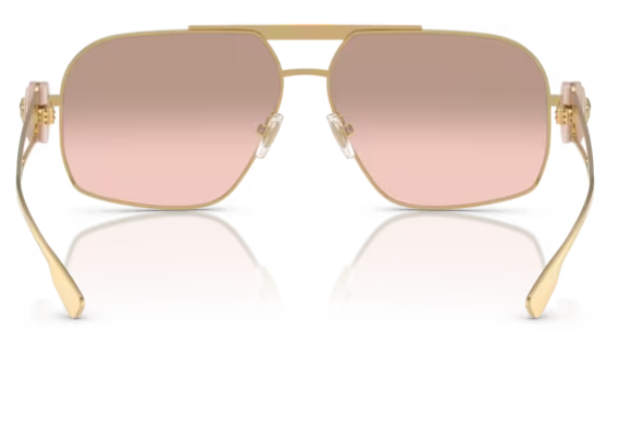 Versace 0VE2269 10027E Gold/Light Pink Mirror Gradient Silver Men's Sunglasses