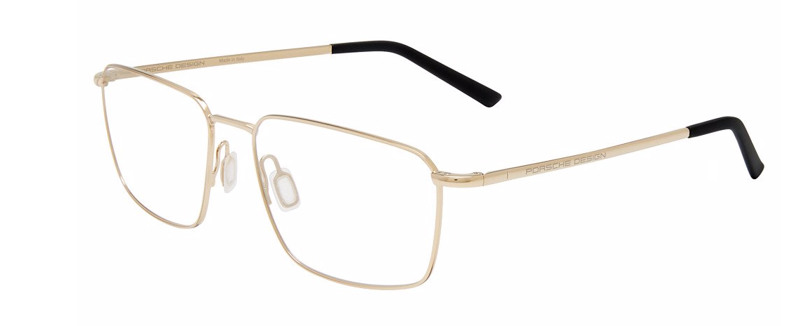 Porsche Design P8760 B Gold Rectangular Men's Eyeglasses