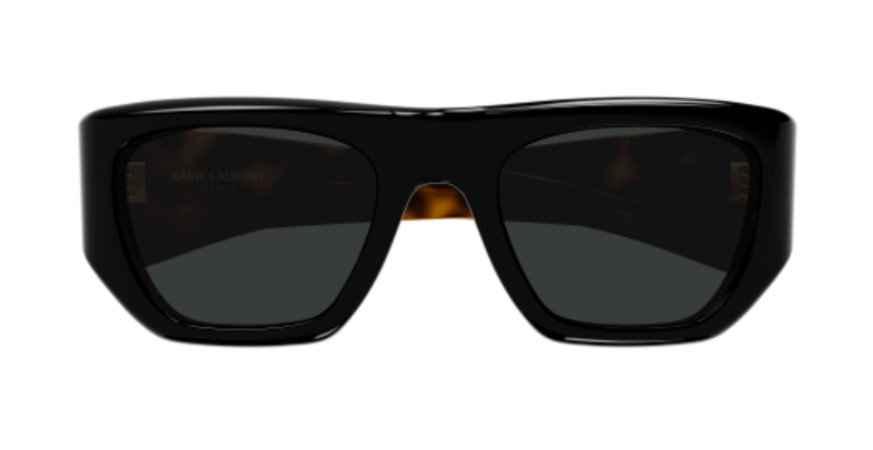 Saint Laurent SL 740 004 Black/Havana Soft Square Women's Sunglasses