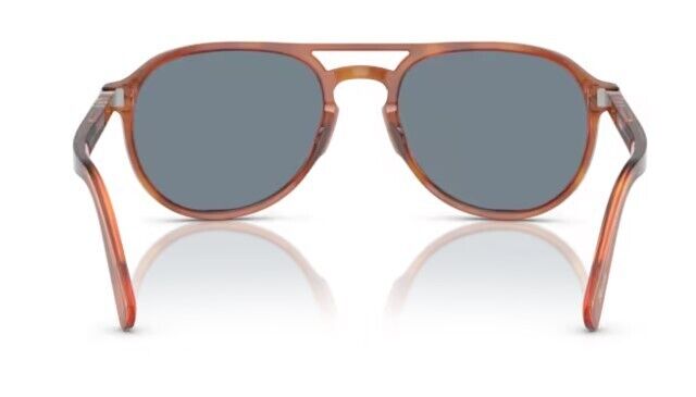 Persol 0PO3235S 96/56 Terra di siena/Light Blue Oval Shaped Unisex Sunglasses