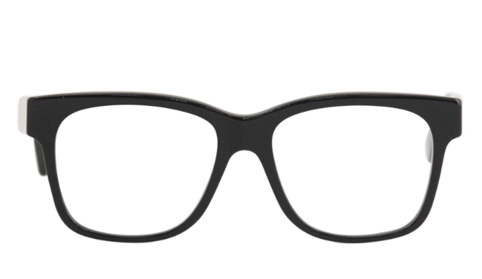 Gucci GG0342O 004 Black/Green Red Rectangle Men's Eyeglasses