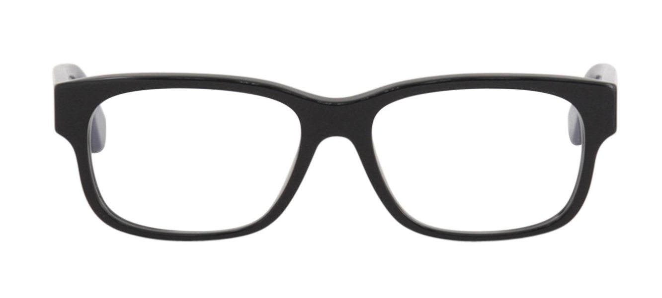 Gucci GG0343O 009 Black/Navy/Red/Yellow Rectangle Men's Eyeglasses