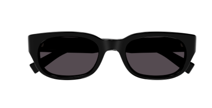 Saint Laurent SL 642 001 Black Round Men's Sunglasses