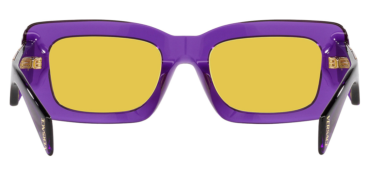 Versace VE4444U 5408V9 Violet/	Yellow Rectangular Women's Sunglasses