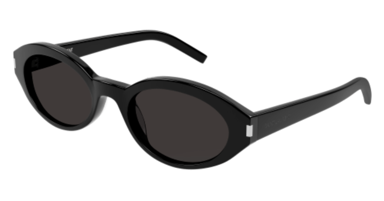 Saint Laurent SL 567 001 Black/Black Narrow Cat Eye Women's Sunglasses