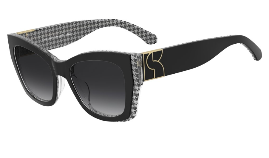 Kate Spade KS JAYDA/G/S TAY Black White Cat Eye Women's Sunglasses