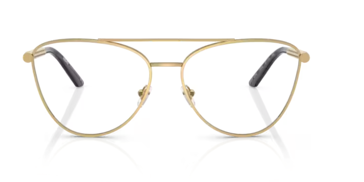 Versace 0VE1296 1002 Gold 55mm Cat-Eye Women's Eyeglasses