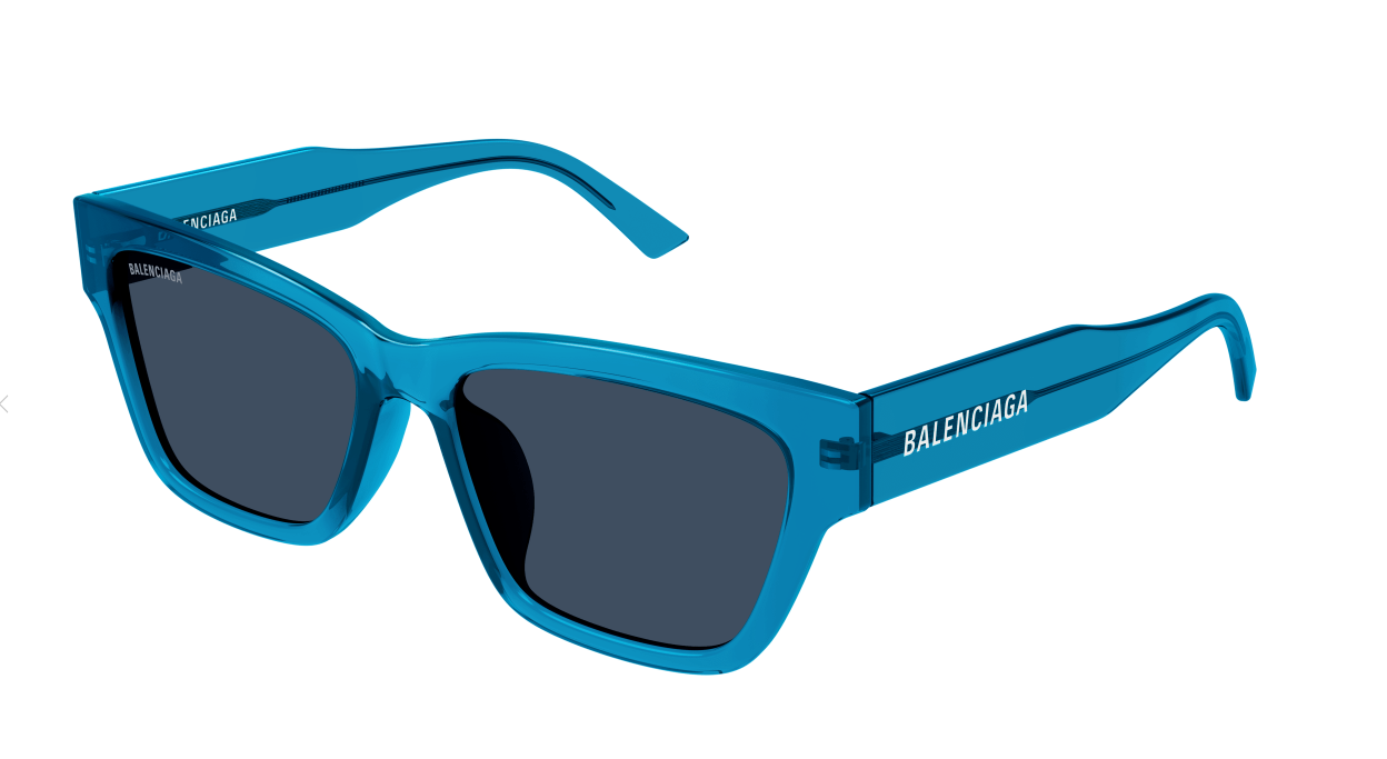 Balenciaga BB0307SA-004 Blue Squared Women's Sunglasses