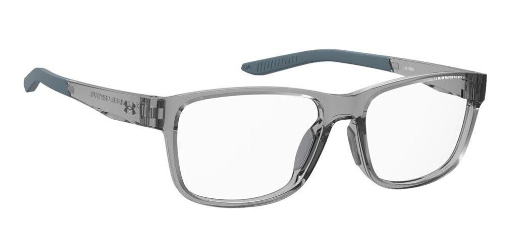 Under Armour UA 5080 63M Crystal Grey Rectangular Men's Eyeglasses