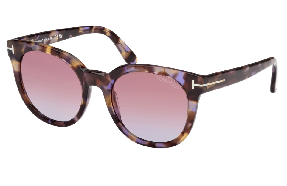 Tom Ford FT1109 55Z Coloured Havana/Gradient Soft Square Women's Sunglasses