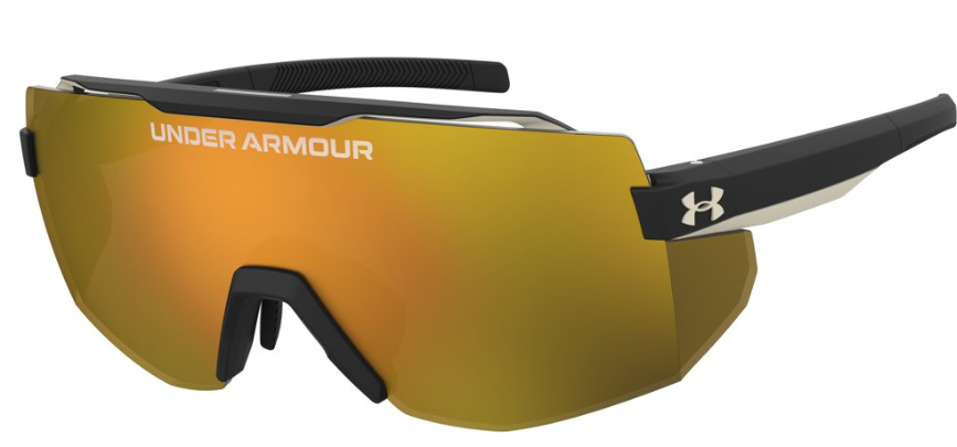 Under Armour UA Squad 2M2-BLK-Gold-B Gold Mirrored Men's Sunglasses