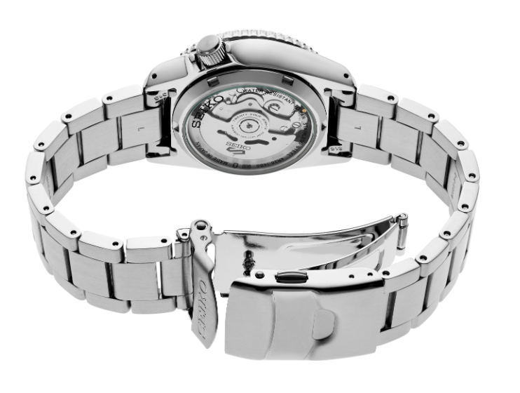 Seiko 5 Sports SKX Ivory Dial Dark Grey Bezel Stainless Steel Men's Watch SRPK31