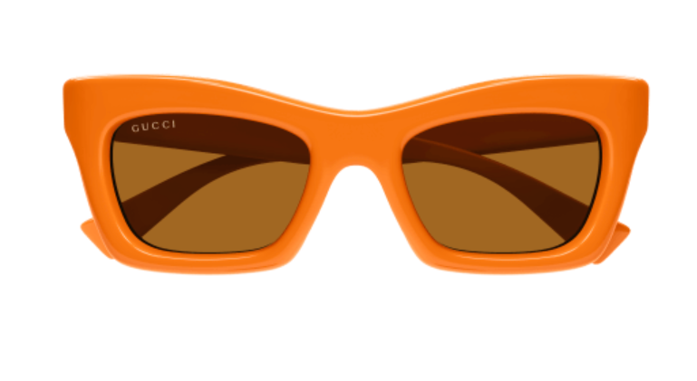 Gucci GG1773S 004 Orange/Brown Cat Eye Women's Sunglasses