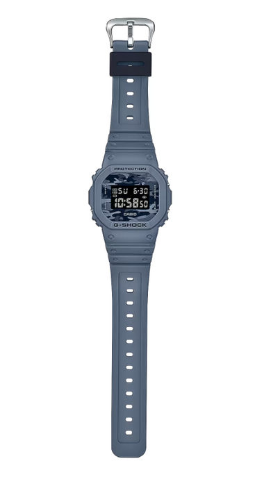 Casio G-Shock Digital Blue Camouflage Motif Dial Men Watch DW5600CA-2