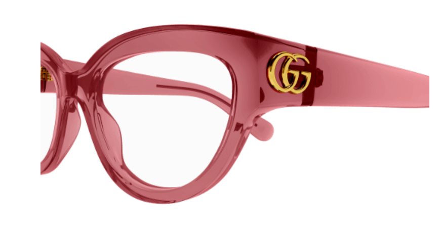 Gucci GG1598O 003 Red Cat Eye Women Eyeglasses