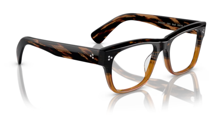 Oliver Peoples 0OV5524U Birell 1001 8108 Black/brown Square Men's Eyeglasses