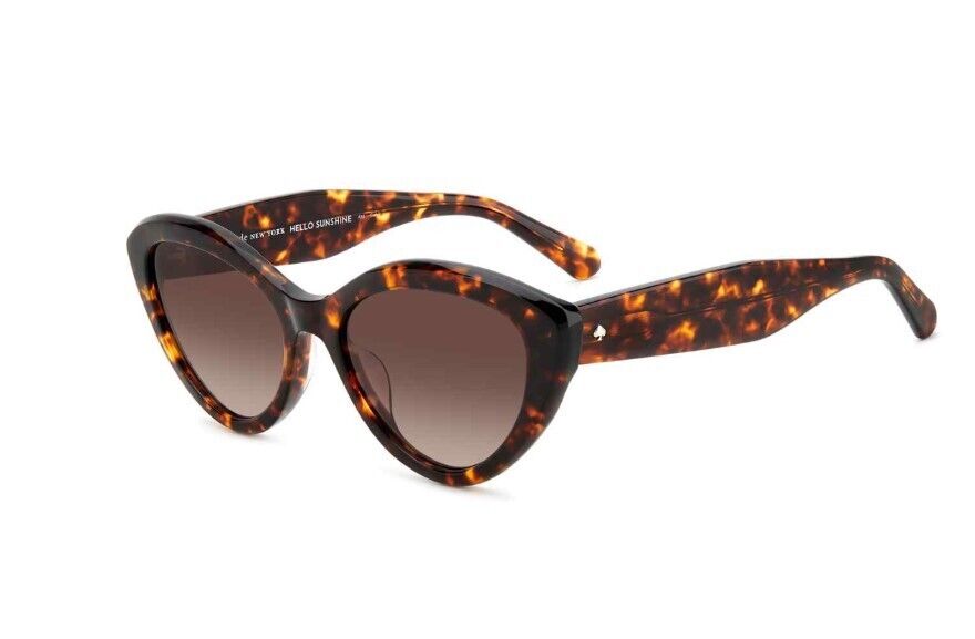 Kate Spade Juni/G/S 0086/HA Havana/Brown Gradient Cat Eye Women's Sunglasses