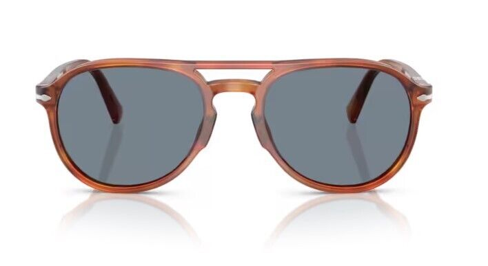 Persol 0PO3235S 96/56 Terra di siena/Light Blue Oval Shaped Unisex Sunglasses