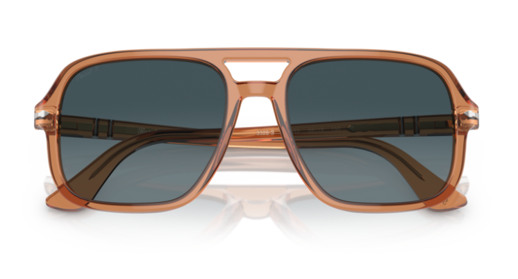 Persol 0PO3328S 1213S3 Transparent brown/Blue Gradient 58mm Men's Sunglasses