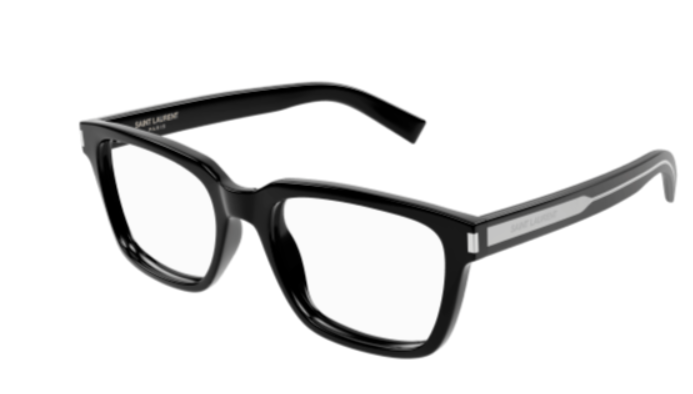 Saint Laurent SL 621 001 Black Square Men's Eyeglasses