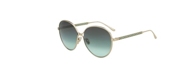 Jimmy Choo Neva/F/S PEF/IB Gold-Green/Gray-Green Gradient Women's Sunglasses