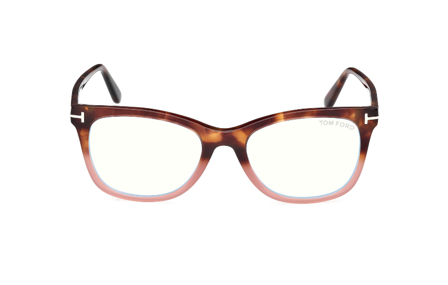 Tom Ford FT5986-B056 Havana/Gradient Square Women's Eyeglasses