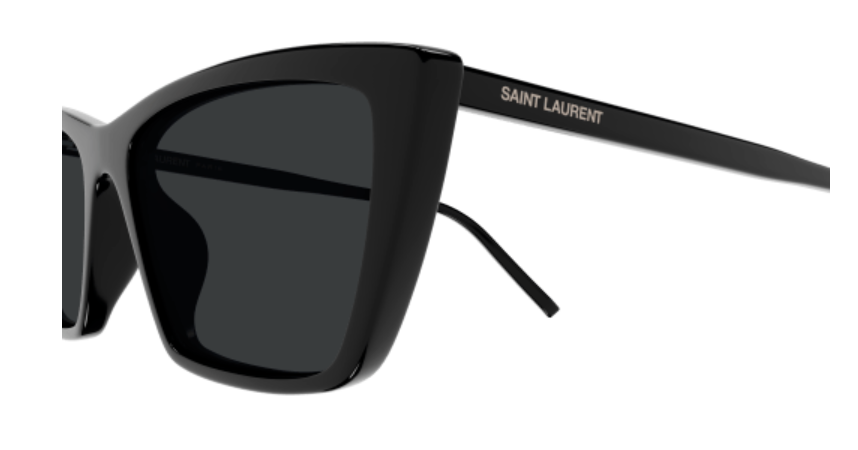 Saint Laurent SL 737 MICA THIN 001 Black/Black Cat Eye Women's Sunglasses