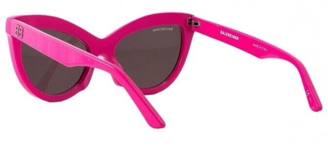 Balenciaga BB0217S 003 Fuchsia/Grey Cat-Eye Full-Rim Women's Sunglasses