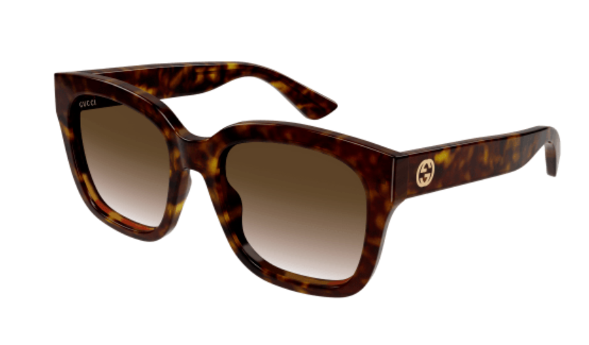 Gucci GG1338S 003 Havana/Brown Oversized Square Women's Sunglasses