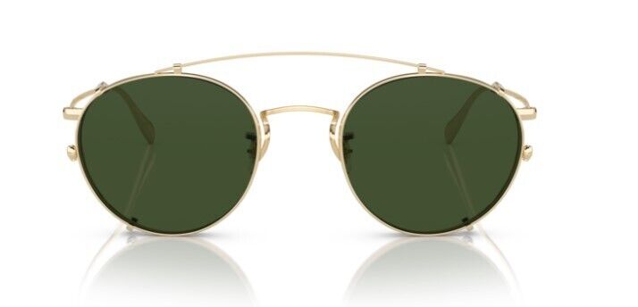 Oliver Peoples 0OV1186C Coleridge Clip 503571 Soft Gold/Green 47mm Men's Clip On