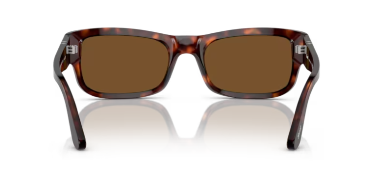 Persol 0PO3326S 24/57 Havana/Brown Polarized Rectangular 57mm Men's Sunglasses