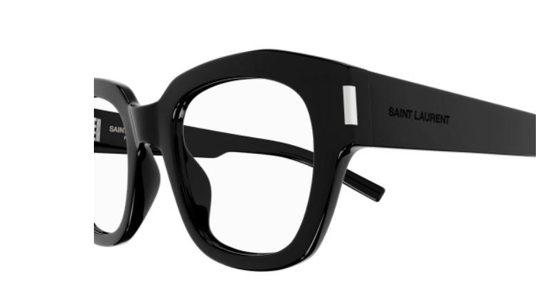 Saint Laurent SL 640 001 Black Oversize Square Women's Eyeglasses