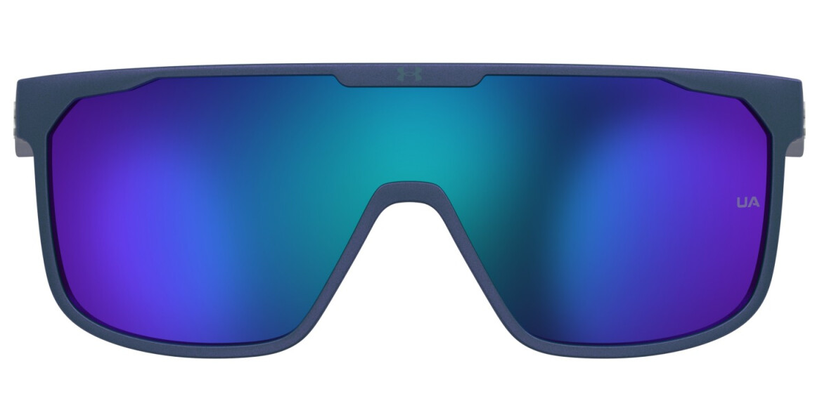 Under Armour UA DEFINE/G 5BF T5 Matte Dark Blue/Green Mirrored Men's Sunglasses