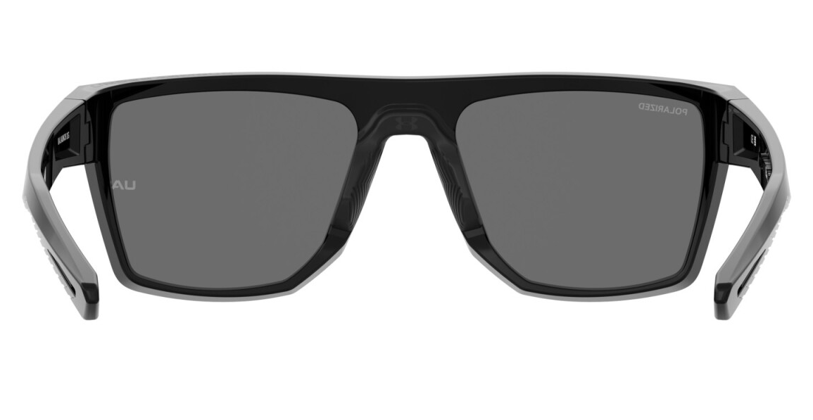 Under Armour UA Launch 2/G 807 Black/Grey Polarized Rectangle Men's Sunglasses