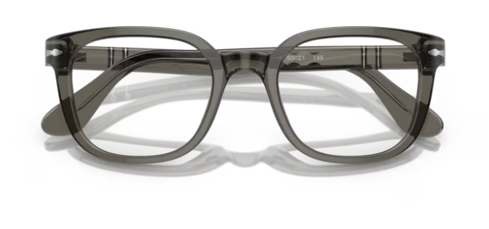 Persol 0PO 3263V 1103 Gray/Clear Round Men's Eyeglasses