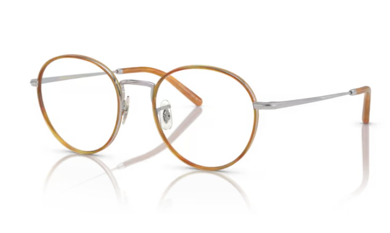 Oliver Peoples OV1333 Sidell 5036 Silver/amber Round Shaped Men's Eyeglasses