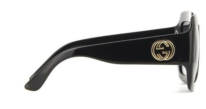 Gucci GG0053SN 001 Gradient Black/Gray Square Women's Sunglasses