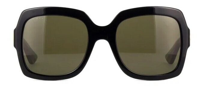 GUCCI GG0036SN 002 Black Square Rectangle Women's  54 mm Sunglasses