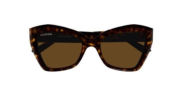 Balenciaga BB0271S 002 Havana/Brown Cat-Eye Women's Sunglasses