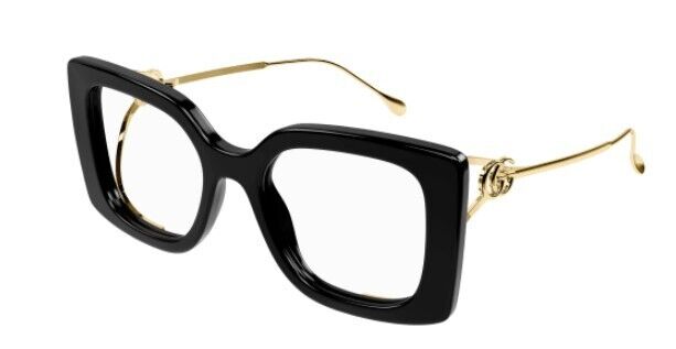 Gucci GG1567O 001 Black Oversize Square Women's Eyeglasses