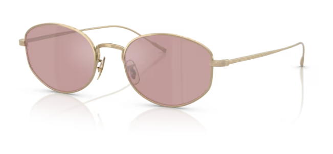 Oliver Peoples 0OV1347ST Estra 50353E Soft Gold Magenta Round Men's Sunglasses