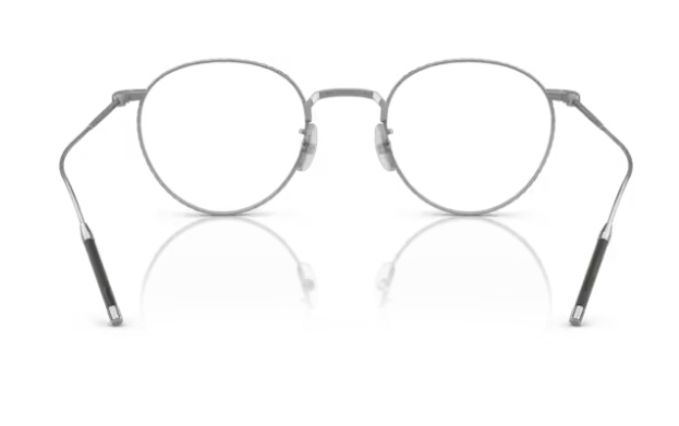 Oliver Peoples 0OV1274T 5254 Silver/Clear Blue light Cut Round Men's Eyeglasses